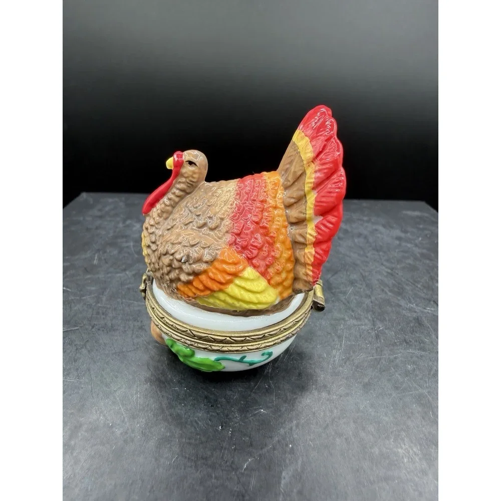 🦃🍂 Midwest by Cannon Falls Turkey Trinket Box 🧡
